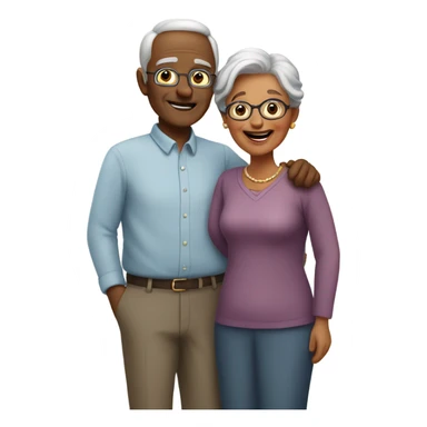 Older couples in love  sticker