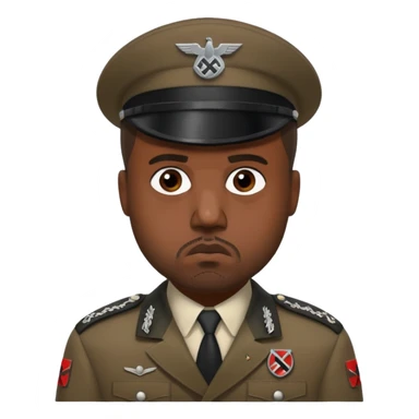 Kanye nazi sticker