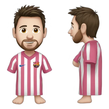 Messi wearing a pyjama sticker