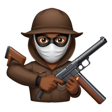 Bank robber sticker