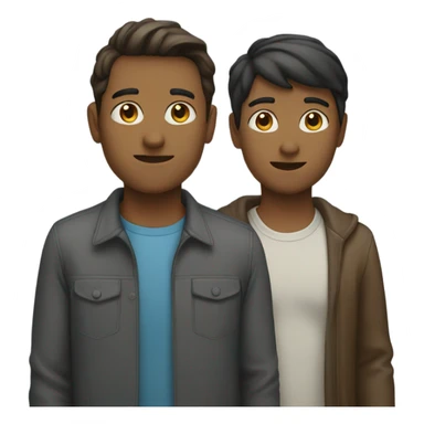 3 standing person sticker