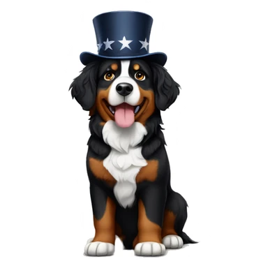bernese mountain dog as president sticker