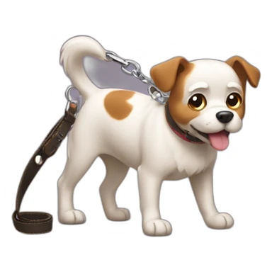 Dog lead sticker