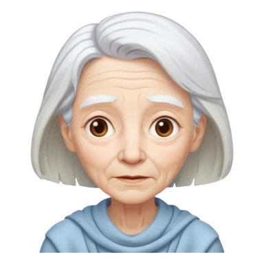 cartoon characters showing older people, ethereal sticker