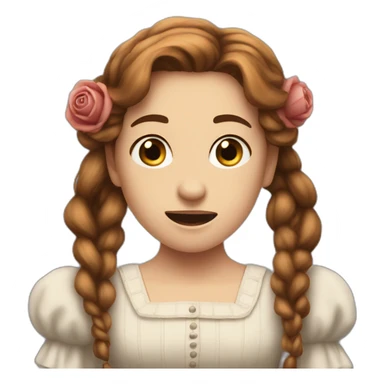 The character Rose from the Titanic scared sticker