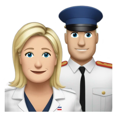 marine le pen sur macron sticker