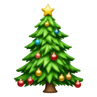 Christmas tree sticker