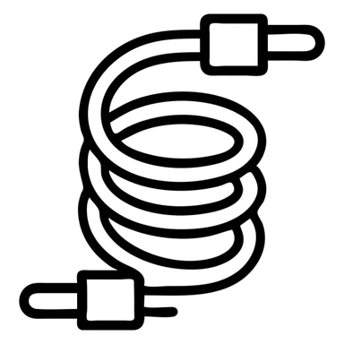 wire icon, minimal, clean, modern, suitable for UI sticker