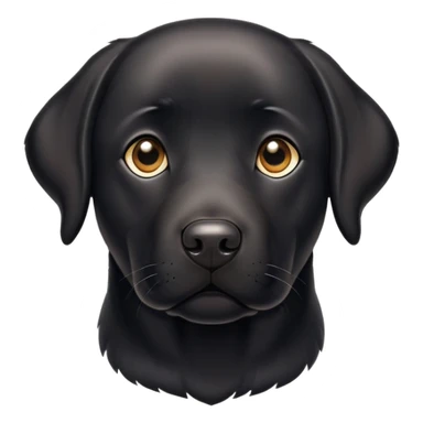 Black Labrador  sticker