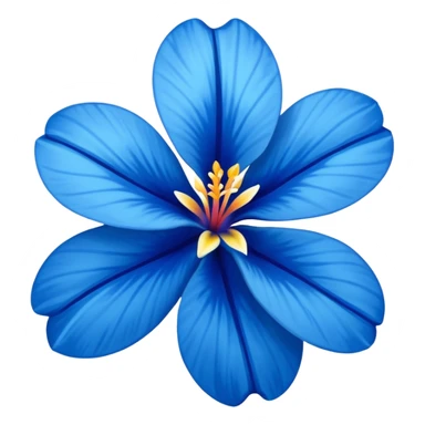 aestetic hawaian flower blue sticker