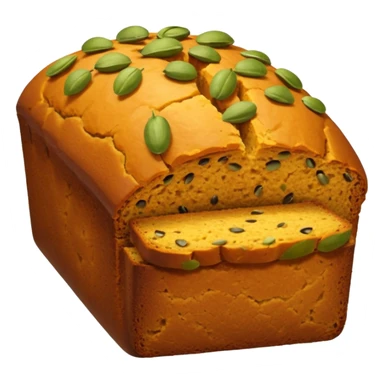 Pumpkin bread - this bread is like a loaf of bread with pumpkin seeds on top sticker