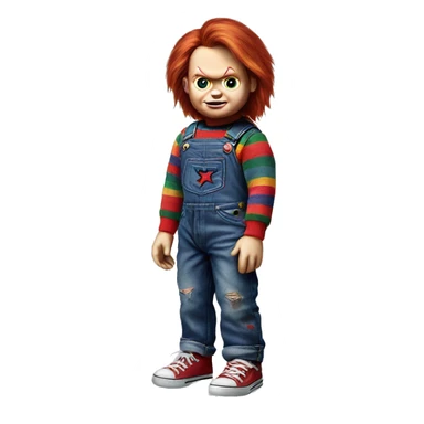 Chucky doll sticker