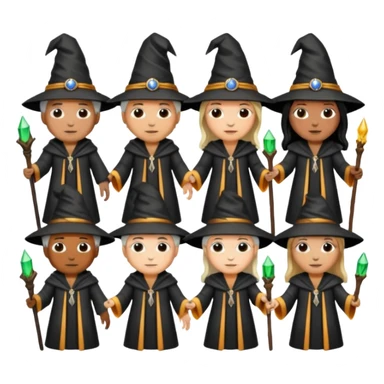 make bitlife kind of bitmojies of the harry potter universe. Make different kind of wizards and witches with different ages. sticker