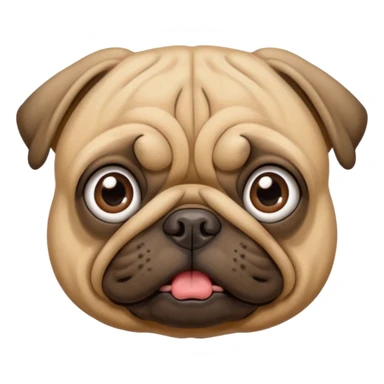 Dog pug sticker