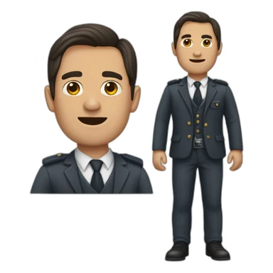 Hombre con pierna prótesis  sticker