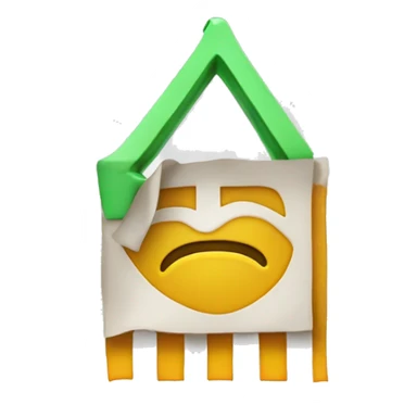 a symbol emoji from  leter G and a line crossing the letter G in 50 degree like tis letter  ₲ sticker