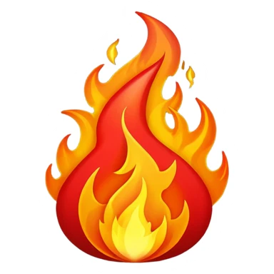 Wicked red flames sticker