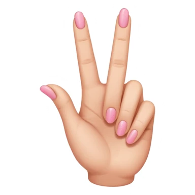finger heart with pinky sticking up sticker