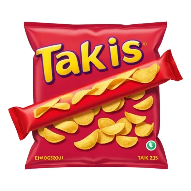 Takis chips that is tube form sticker