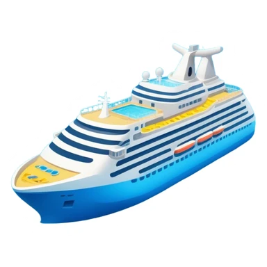 Cruise ships with water slides on the back sticker