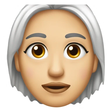 una cara de asco  sticker