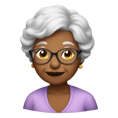 Grandma winky kiss sticker