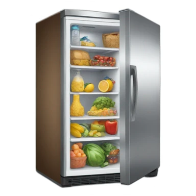 Cargando un refrigerador  sticker