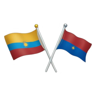 Argentina and Venezuela flag sticker