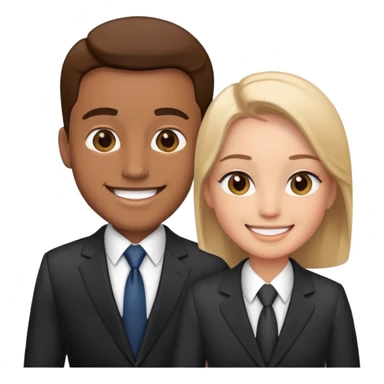 business client meeting with professional sticker