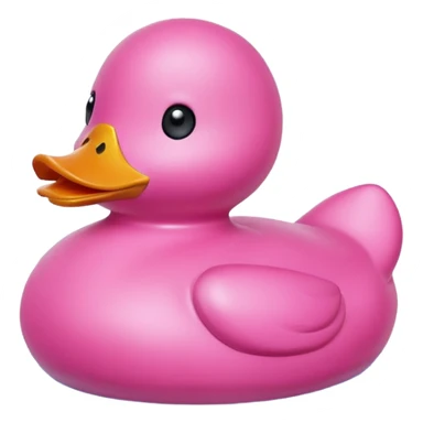 pink duck sticker