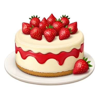Strawberry cheesecake sticker