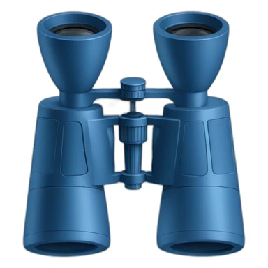 A blue binoculars of Observation. Org sticker