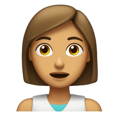 Chica morena durmiendo  sticker