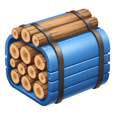 Create logo for log storage database. It must be primarily in blue color. sticker
