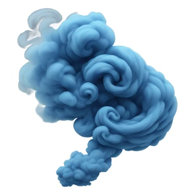 Blue smoke sticker