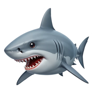 shark attacking  sticker
