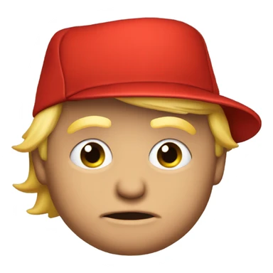 Donal trump with red hat sticker