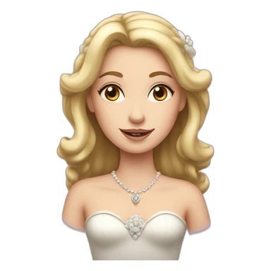 White Chipriot princess sticker
