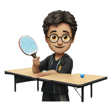 Harry Potter playing table tennis sticker