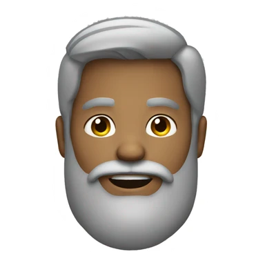 male portrait with beard sticker