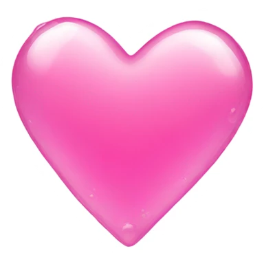 Pink heart with bubbles around it sticker