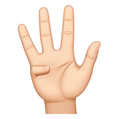 Hand sign in the shape of the letters HK as sticker
