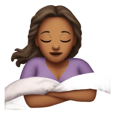 mom laying in bed sticker