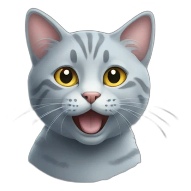 Cat with chalk sticker