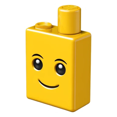 yellow lego brick sticker