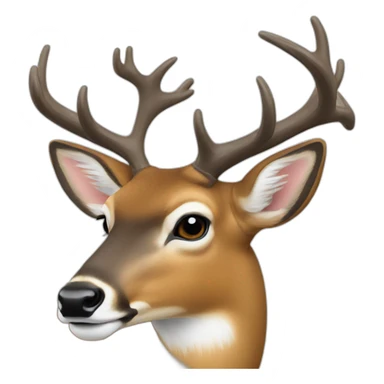 Whitetail deer sticker