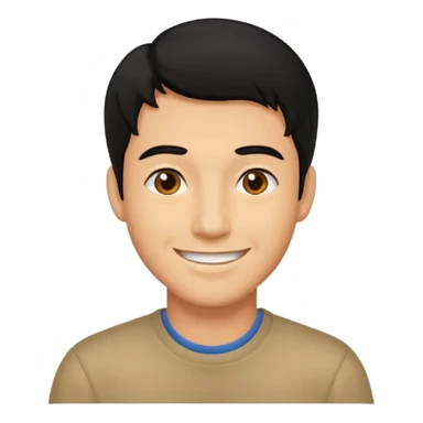 The Walking Man black hair  sticker