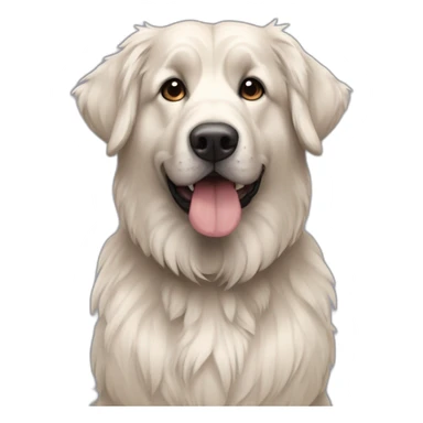 Chien border colli croisé avec un bouvier  sticker
