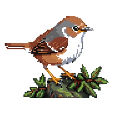 Cetti's warbler bird sticker