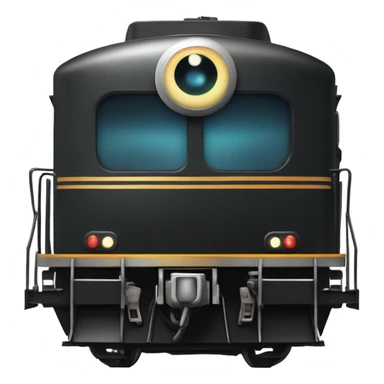 A electric locomotive (With little shiny black Kirby eyes) sticker